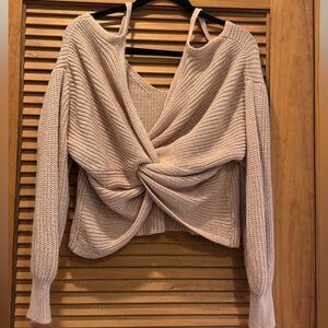 Mauve off shoulder sweater